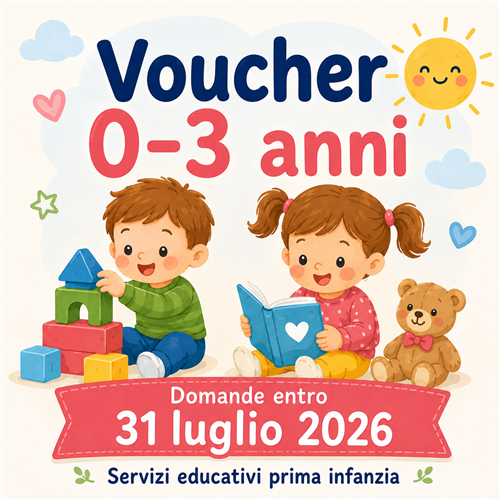 Voucher comunali per servizi educativi 0-3 anni. Anno educativo 2026/2027